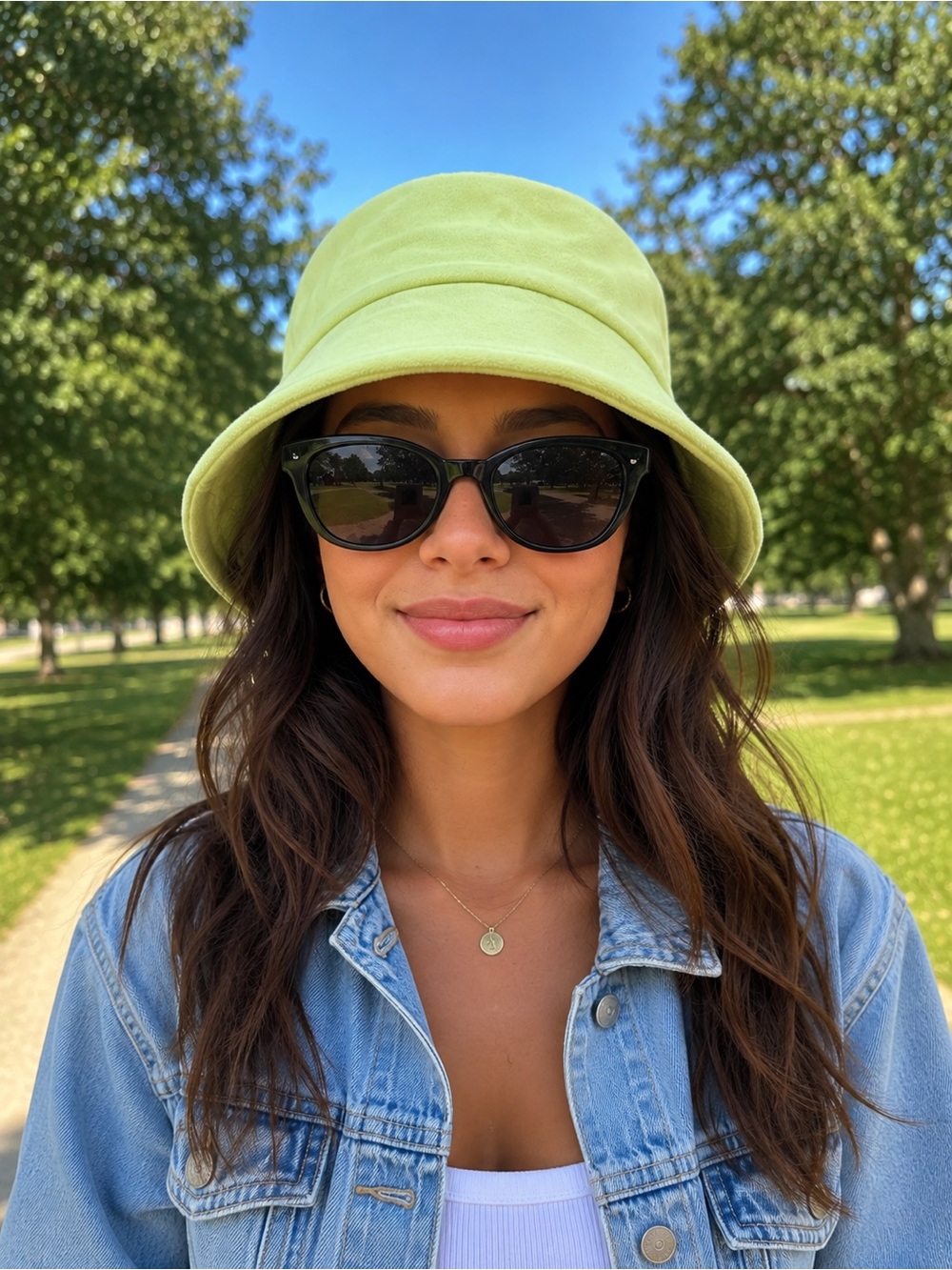 Soft Lime Green Bucket Hat
